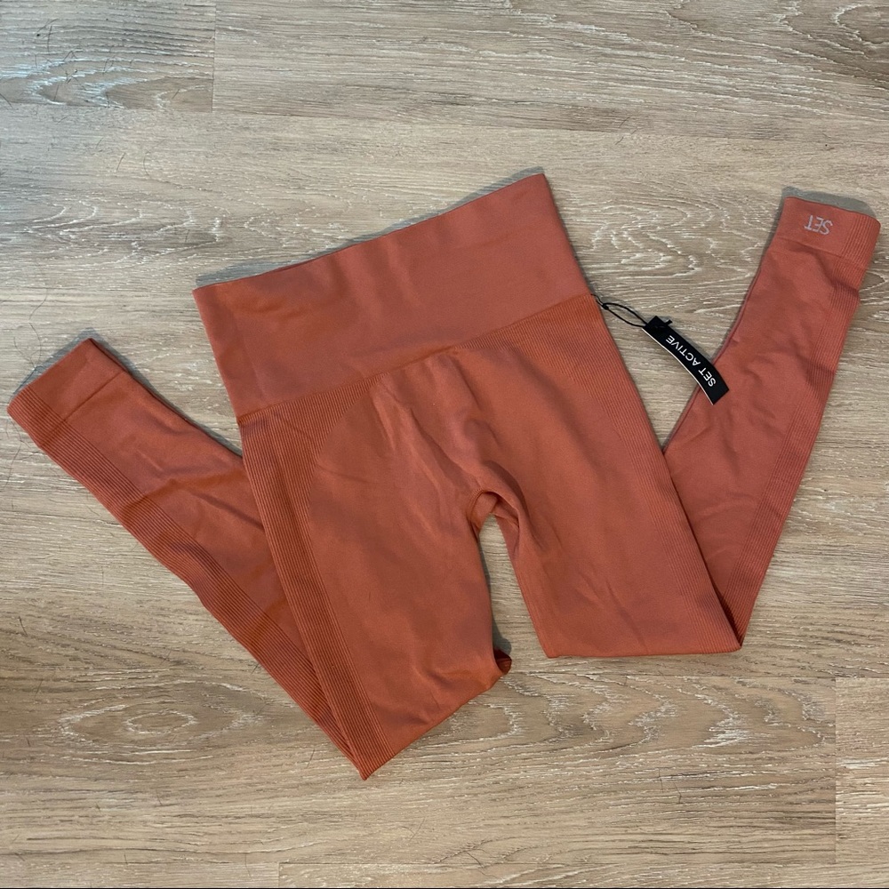 Small Set Active Leggings orange